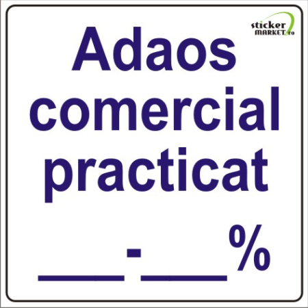 Stickere Atentionare - Adaos comercial 14x14cm