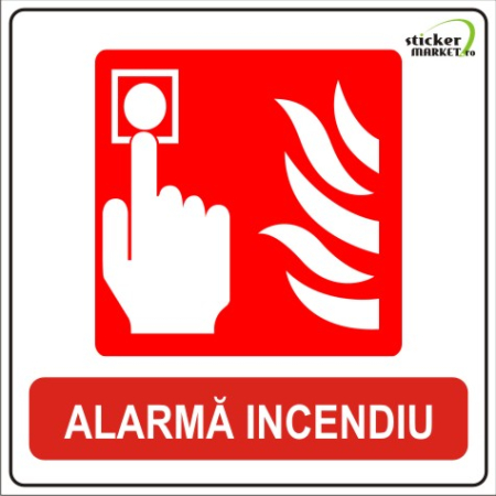 Alarma incendiu 14x14cm