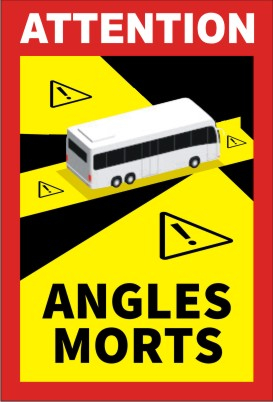 angles morts autocar 25x17cm