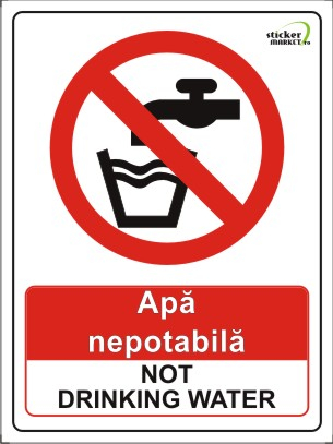 Bilingve - Apa nepotabila 20x15cm