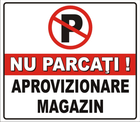 Stickere Atentionare - Aprovizionare magazin 30x30cm