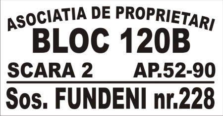 Stickere Atentionare - Asociatia de proprietari