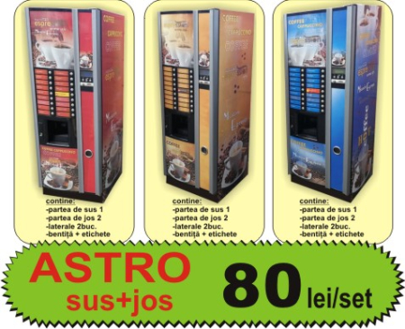 Autocolante automate cafea - astro sus jos