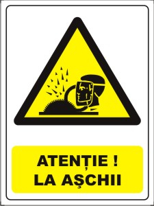 Obligatii generale - Atentie la aschii 20x15cm