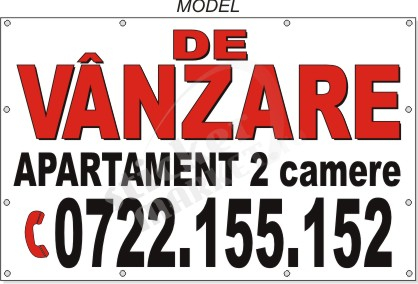 Bannere - Banner personalizat De vanzare sau inchiriat 100x60cm