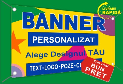 Produse la comandă - Banner Publicitar la Comandă - Poliplan sau Mesh Premium cu Capse