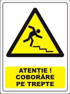 Obligatii generale - Coborare pe trepte 20x15cm