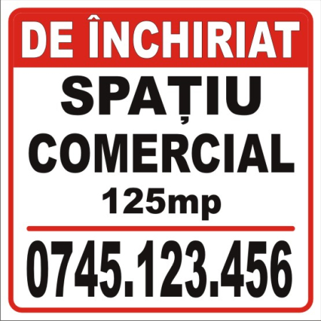 Produse la comandă - De inchiriat 50x50cm