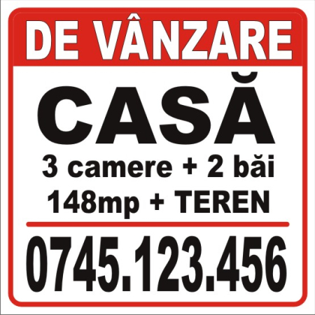 Produse la comandă - De vanzare / de inchiriat 50x50cm