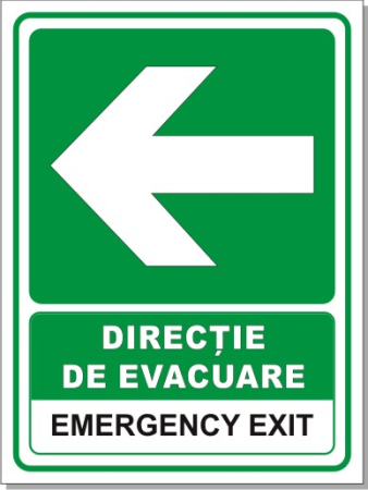 Emergency exit S 20x15cm