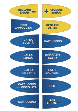 Stickere automate cafea - etichete colibri A