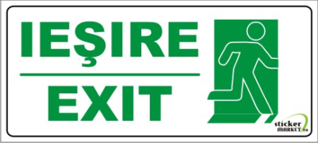 Stickere Atentionare - Exit 1 20x9cm