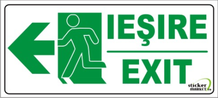 Exit 3 20x9cm