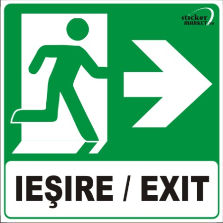 Exit d 14x14cm