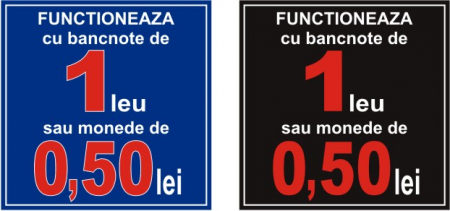 Functioneaza cu 1 leu o,50 6x6cm