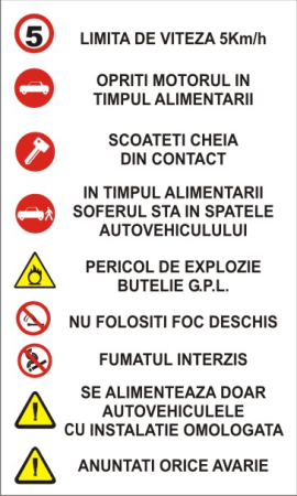 Stickere Atentionare - Gpl 6 50x30cm