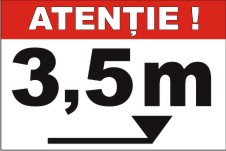 inaltime admisa 3,5m 30x20cm