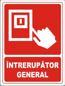 Obligatii generale - Intrerupator general 20x15cm