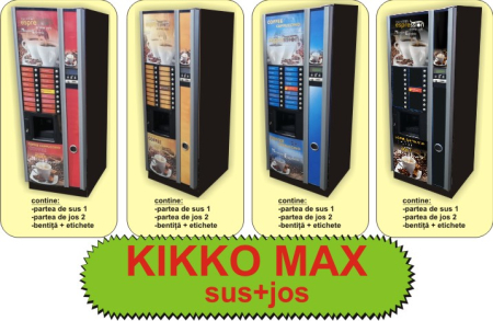 Autocolante automate cafea - Kikko Max frontal