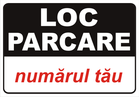 Placute PVC - loc parcare 30x20cm