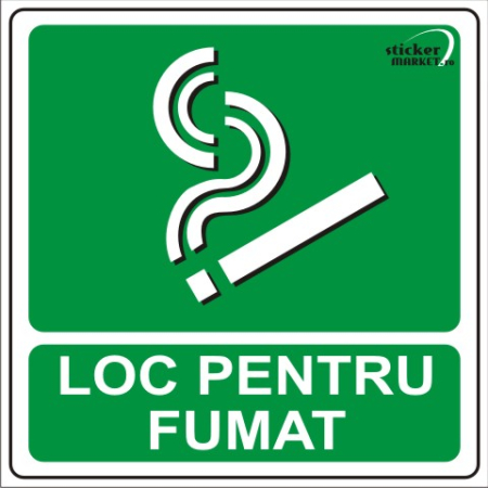 Loc pentru fumat 14x14cm