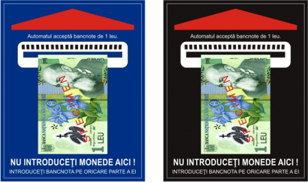 Stickere automate cafea - Nu introduceti monede 10x8cm