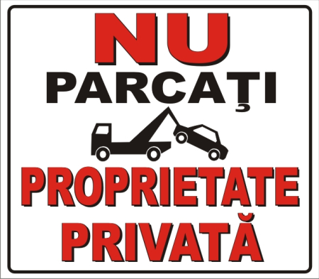 Placute PVC - Nu parcati 4 30x30cm