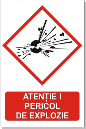 Statie GPL - Pericol de explozie 30x20cm