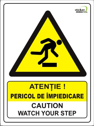 Bilingve - Pericol de impiedicare 20x15cm