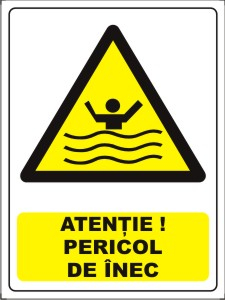 Obligatii generale - Pericol de inec 20x15cm