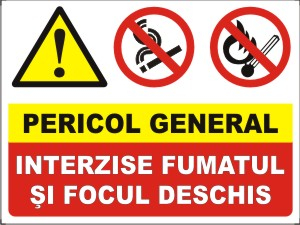 Obligatii generale - Pericol general 20x15cm
