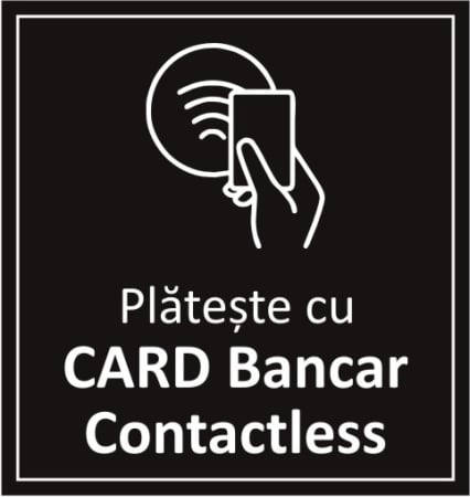 Plateste cu card bancar Contactless 9,5x10cm