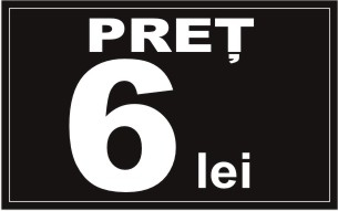 Pret 6 lei 8x5cm