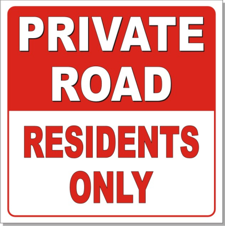 Placute PVC - Private road 30x30cm