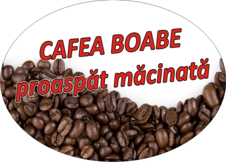 Stickere automate cafea - Proaspat macinata 16x11cm