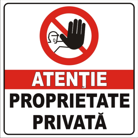 Stickere Atentionare - Proprietate privata 30x30cm