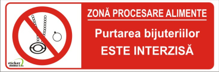 Horeca - Purtarea bijuteriilor 30x10cm
