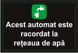 Stickere automate cafea - racordat la reteaua de apa 9,5x6,5cm