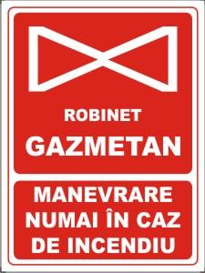 Obligatii generale - Robinet gazmetan 20x15cm