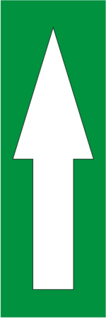 Stickere Atentionare - sageata verde 30x10cm