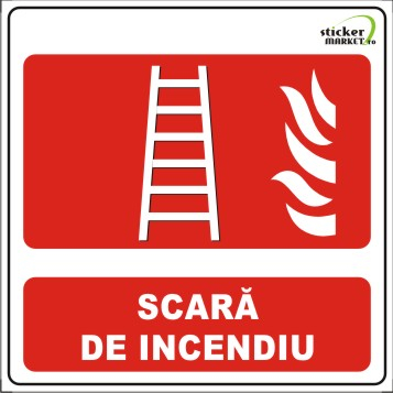 Scara de incendiu 14x14cm