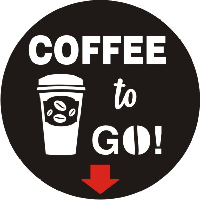 Placute PVC - Semn coffee to go 26cm