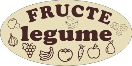 Placute PVC - Semn Legume Fructe 60x30cm
