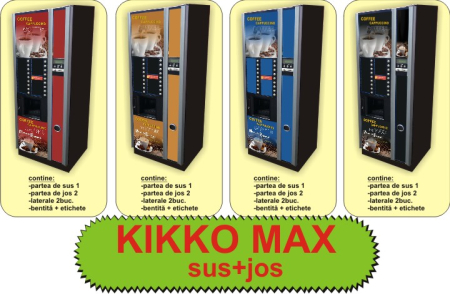 Autocolante automate cafea - Set Autocolante Necta Kikko Max Frontal