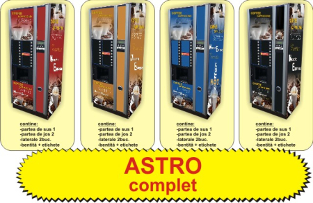 Autocolante automate cafea - Set Complet Autocolante Necta Astro