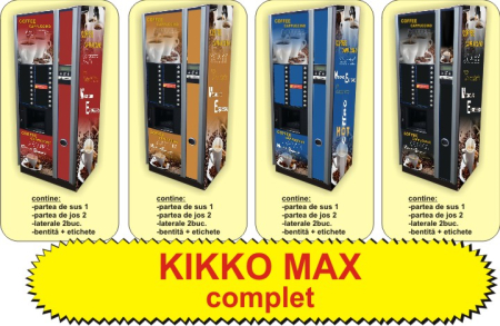 Autocolante automate cafea - Set Complet Autocolante Necta Kikko Max