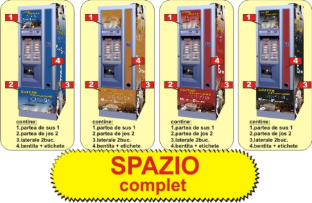 Autocolante automate cafea - Set Complet Autocolante Zanussi Necta Spazio