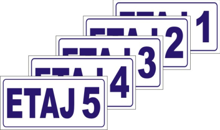 Placute PVC - Set placute etaj1-5A 20x10cm
