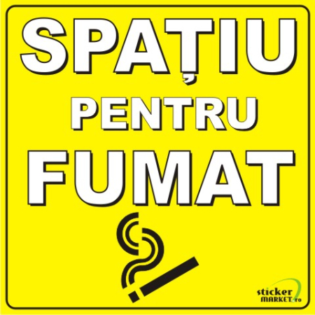 Horeca - Spatiu fumat 14x14cm