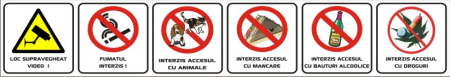 Stickere Atentionare - Sticker magazin 40x6cm